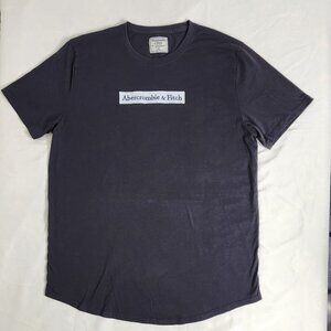 Abercrombie & Fitch Logo T-Shirt Men’s Size XL Gray Short Sleeve Casual Tee